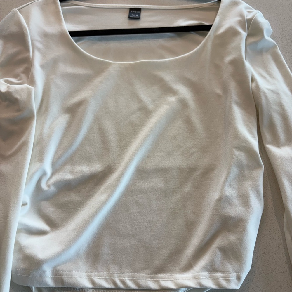 SHEIN White Long Sleeve Blouse